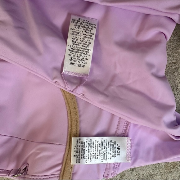 NWT Mara Hoffman Rainbow Embroidered Bustier Bikini Top (L)& Bottom (M) Lavender - Picture 11 of 11